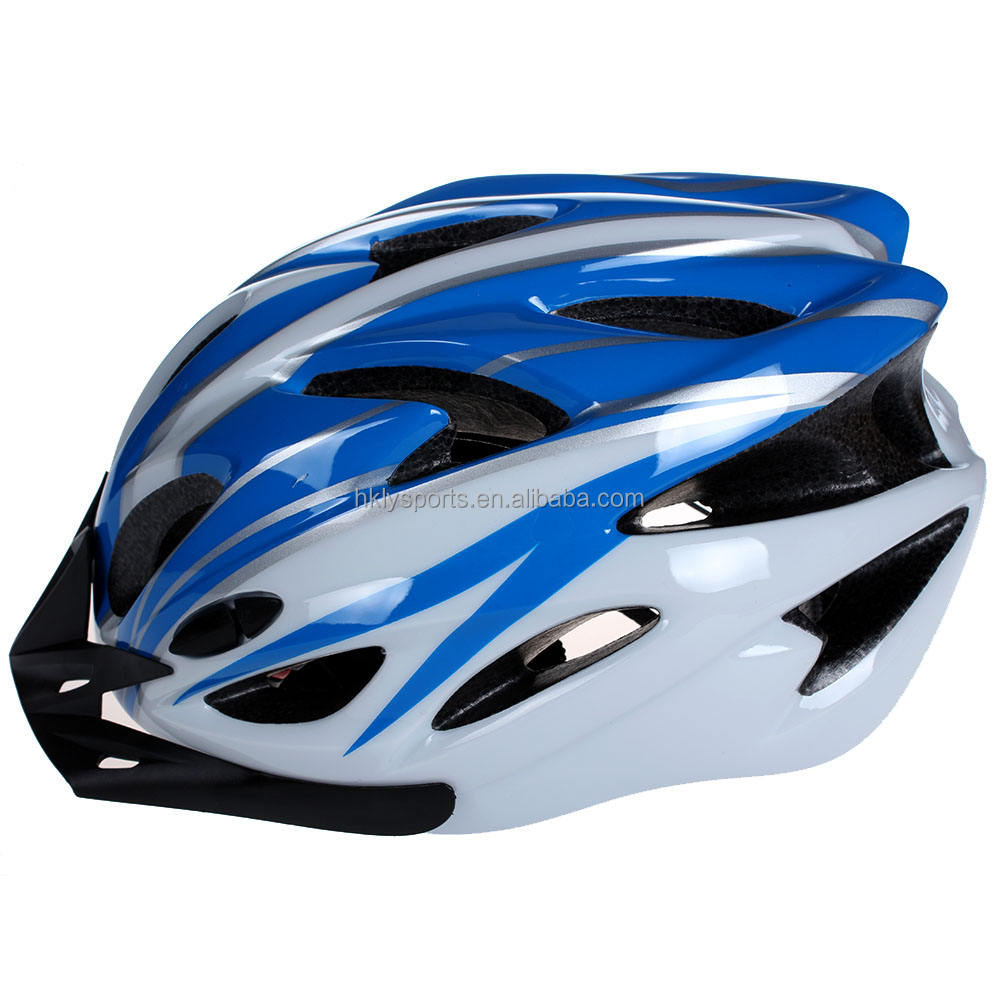 Casco da ciclismo In-Mold Casco da bicicletta per adulti classico di sicurezza nero con visiera