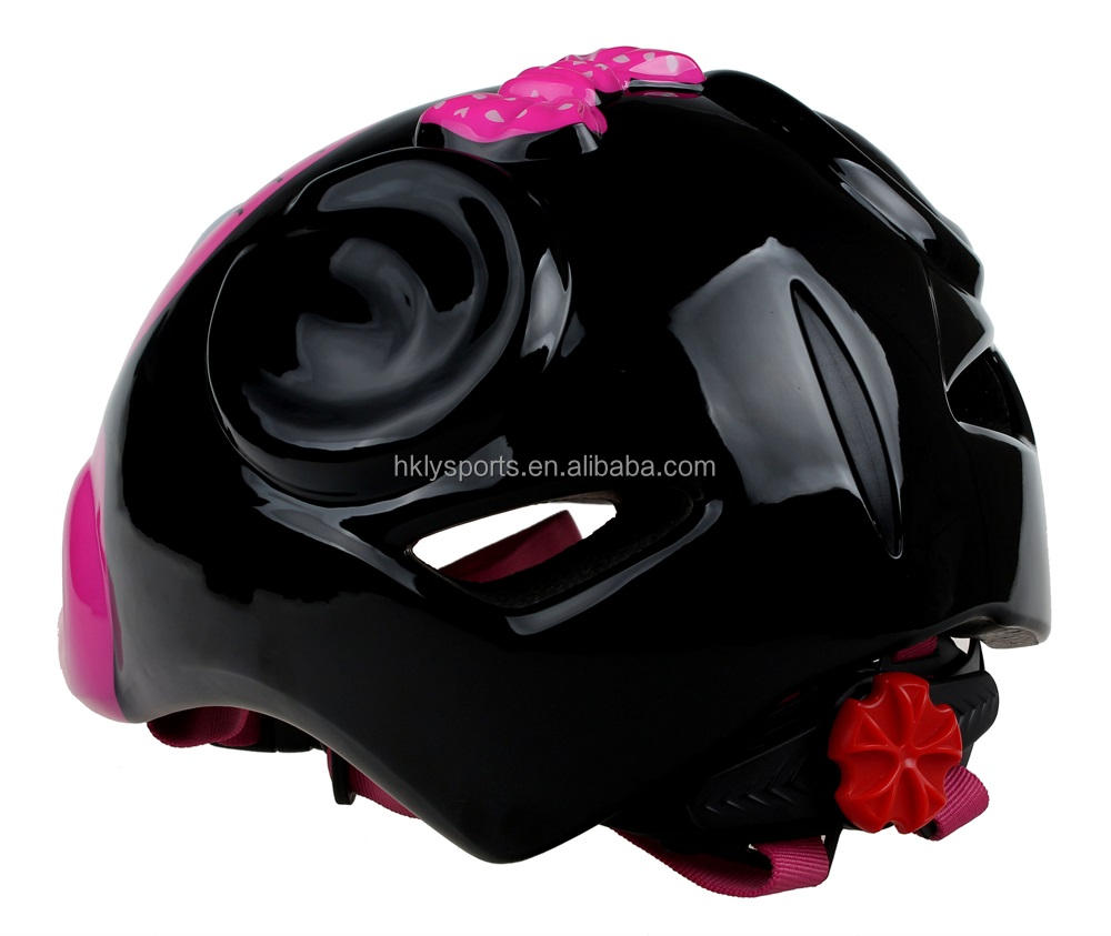 Casco da scooter per bambini con topo animale rosa personalizzato adorabile per bicicletta per bambini