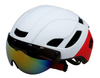 Casco da bici con occhiali magnetici rimovibili Visiera Casco da mountain bike Casco da ciclismo per adulti per uomo Donna Gioventù