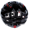 Casco protettivo da bicicletta per adulti Wind Cross nero rosso con visiera, casco traspirante