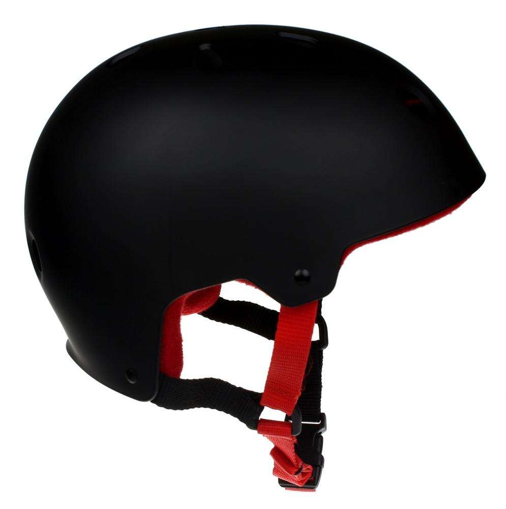 Design classico del casco da skate nero con casco da skateboard con fodera salva-sudore