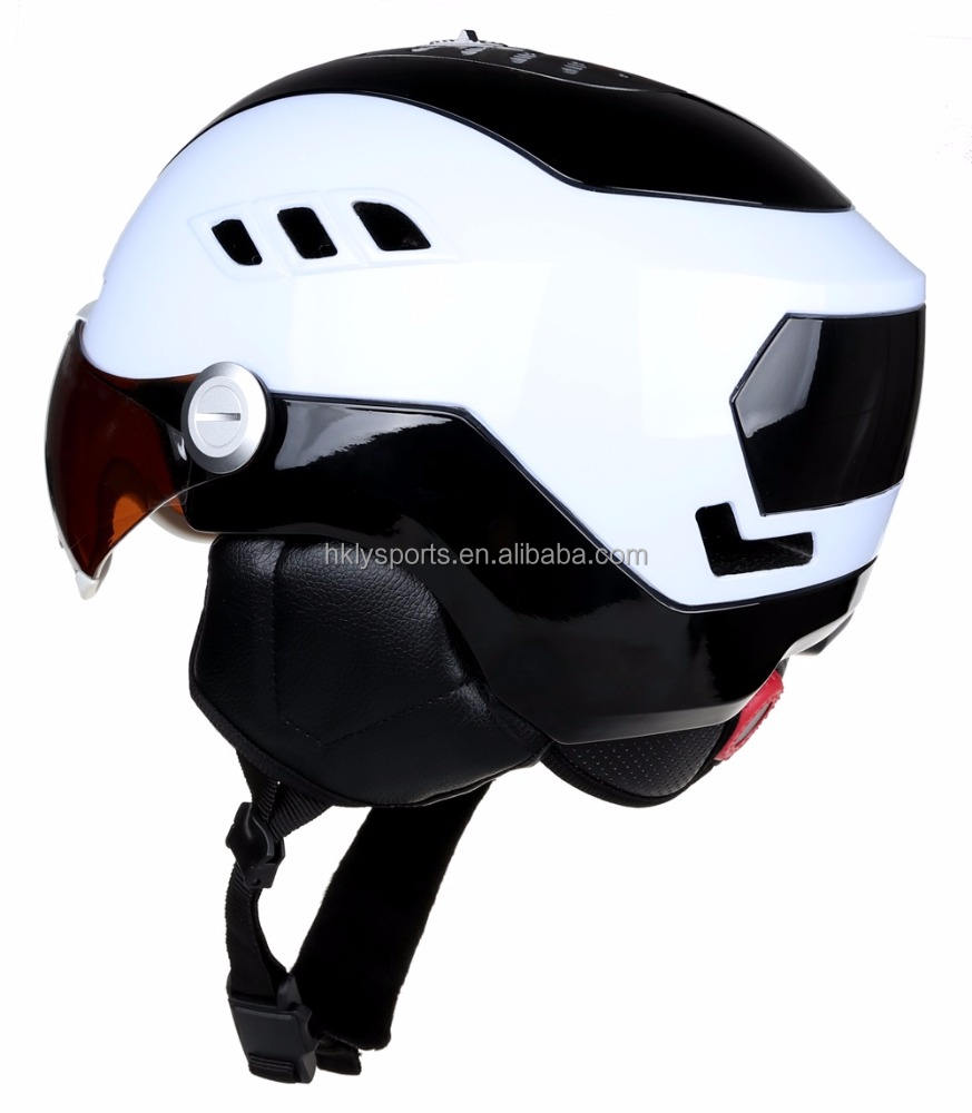 Sport invernali sulla neve Sci Pattinaggio Casco da sci per adulti in-mould con vetro