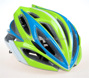 Casco da bicicletta di sicurezza Casco da ciclismo personalizzato in-mold per PC Casco da bici per adulto verde