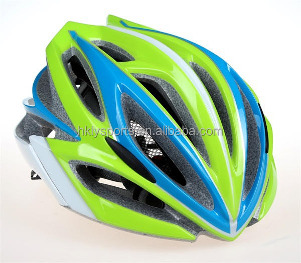 Casco da bicicletta di sicurezza Casco da ciclismo personalizzato in-mold per PC Casco da bici per adulto verde