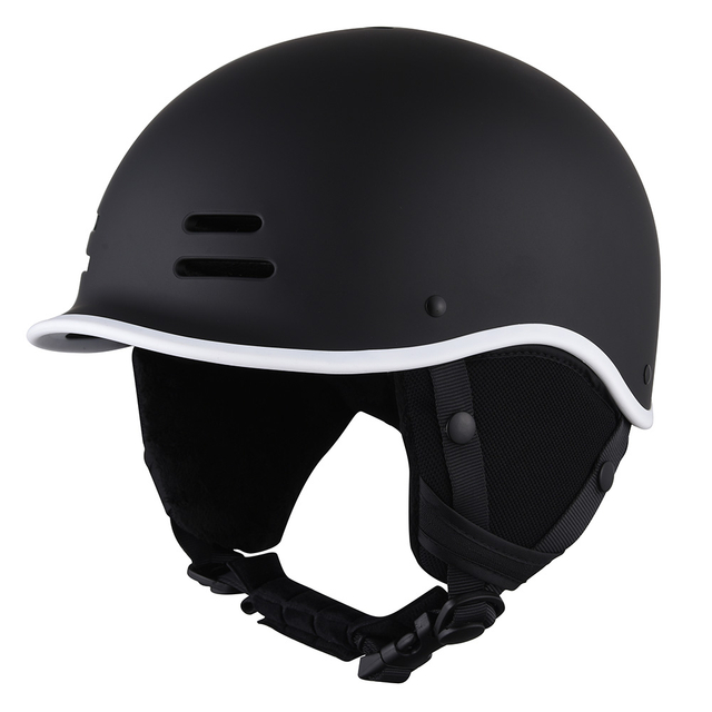 Casco da sci per adulti certificato all'ingrosso CE Skiboard Skiboard Safety Scooter Ski Board Casco per il nero adulto
