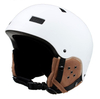 Casco da sci da neve con calotta protettiva in ABS CE ASTM e fodera in EPS con paraorecchie in pelle