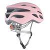 Casco da bici da strada certificato Casco da bicicletta per adulti in schiuma regolabile con luce di sicurezza a LED