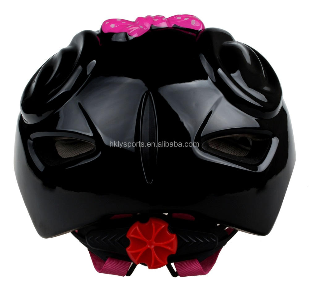 Casco da scooter per bambini con topo animale rosa personalizzato adorabile per bicicletta per bambini