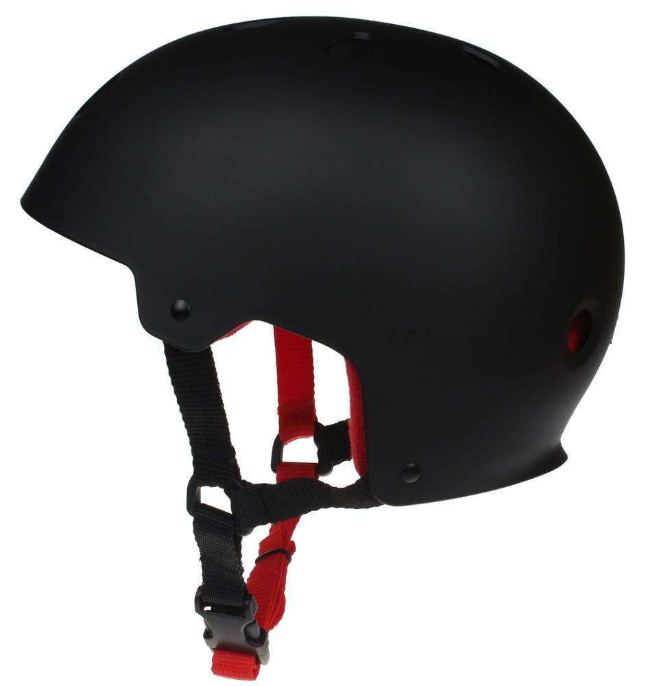 Design classico del casco da skate nero con casco da skateboard con fodera salva-sudore