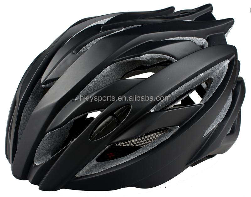 Shengtao Prezzo di fabbrica ST938B In-mold Fibra di carbonio 1 strato PC + Casco sportivo da bicicletta sportivo EPS nero con fibbia ITW