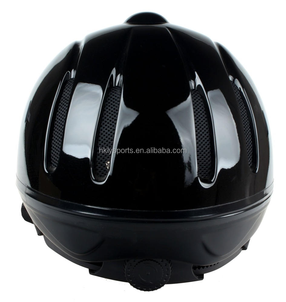 Casco equestre per attrezzatura da cavallo regolabile nero per adulti per bambini
