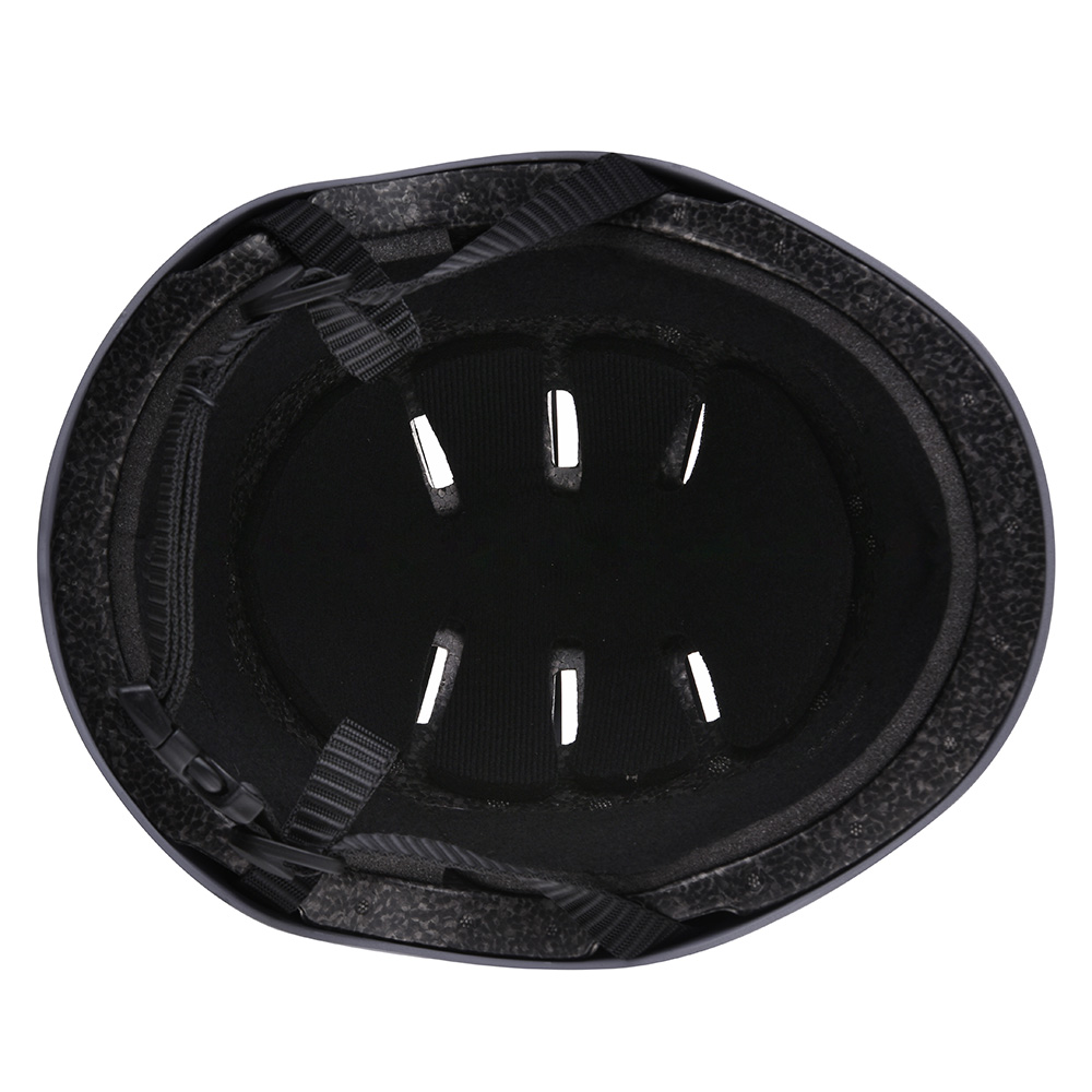 Casco da pattinaggio per bicicletta da skateboard in ABS di sicurezza CE / CPSC grigio