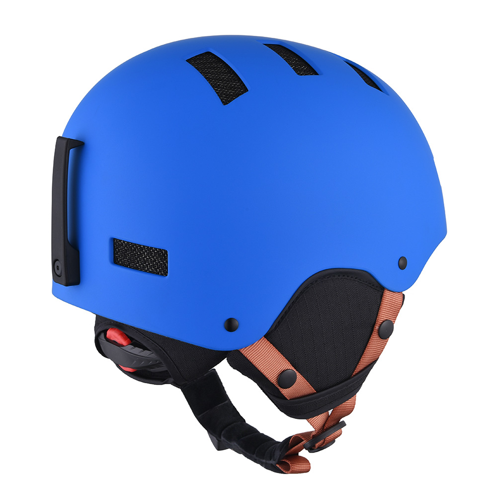 Sci invernale professionale all'aperto Snowboard rimovibile Casco da sci da neve con certificazione CE ASTM Sicurezza per uomo, donna, gioventù Caschi da sci blu