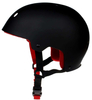 Design classico del casco da skate nero con casco da skateboard con fodera salva-sudore