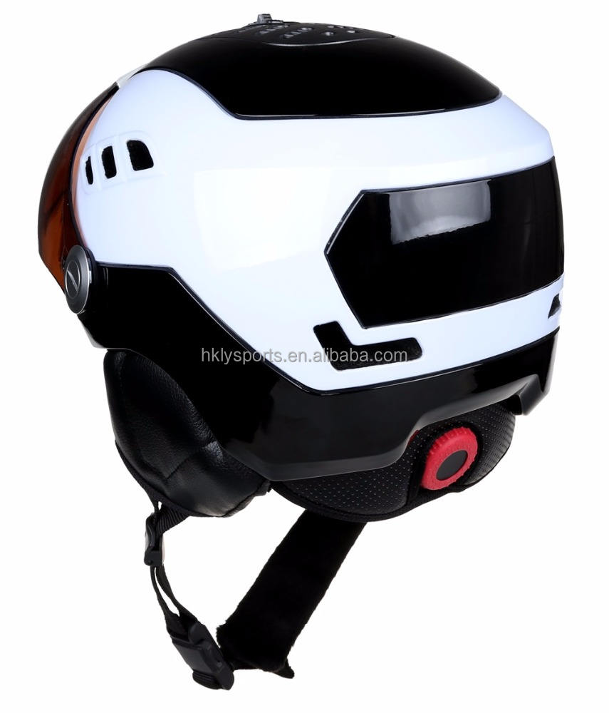 Sport invernali sulla neve Sci Pattinaggio Casco da sci per adulti in-mould con vetro