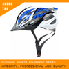 Casco da bicicletta classico bianco blu, casco da ciclismo leggero