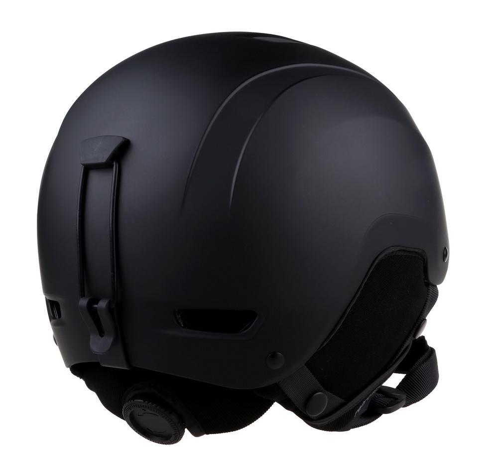 Casco da neve protettivo colorato personalizzato per casco da sci e snowboard per adulto nero