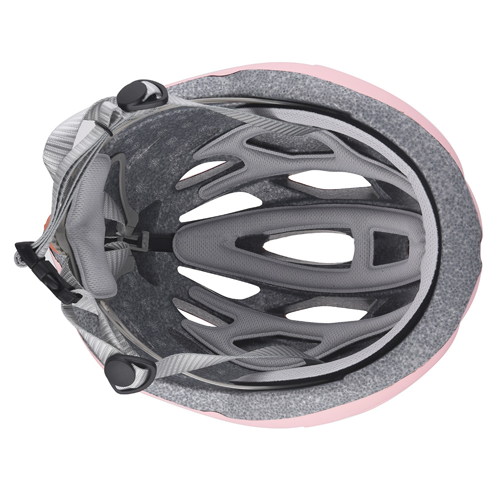 Casco da bici da strada certificato Casco da bicicletta per adulti in schiuma regolabile con luce di sicurezza a LED