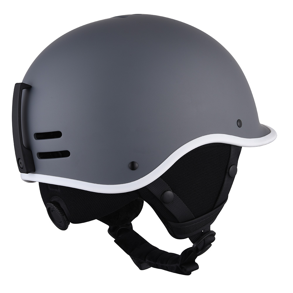 Casco da sci per adulti certificato CE all'ingrosso Casco da sci per scooter elettrico di sicurezza per snowboard per adulti Grigio