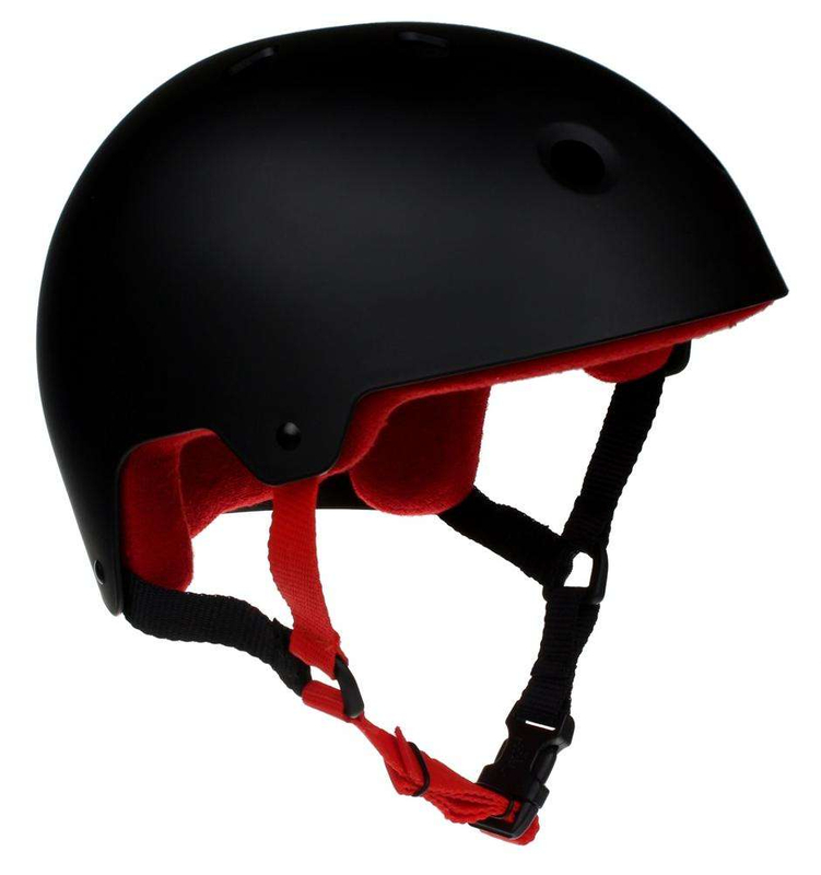 Design classico del casco da skate nero con casco da skateboard con fodera salva-sudore