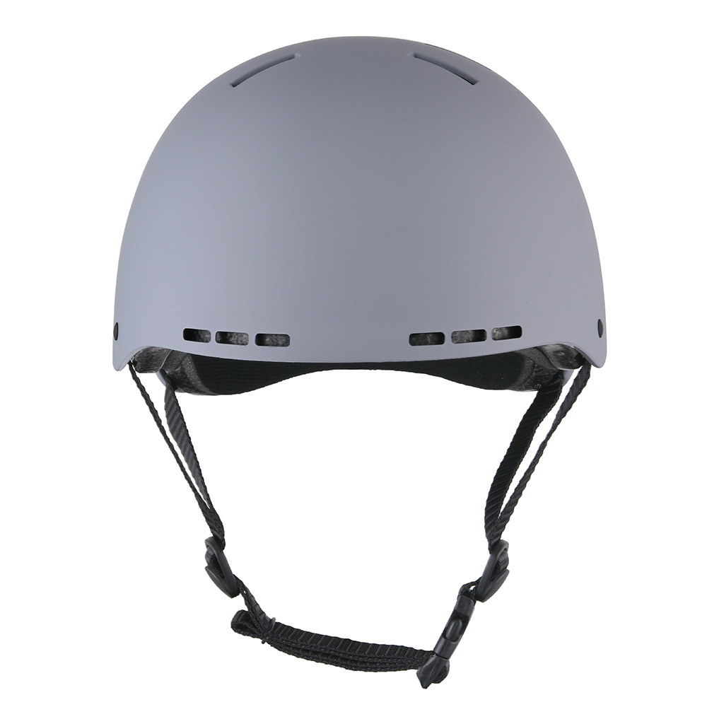 Casco da pattinaggio per bicicletta da skateboard in ABS di sicurezza CE / CPSC grigio