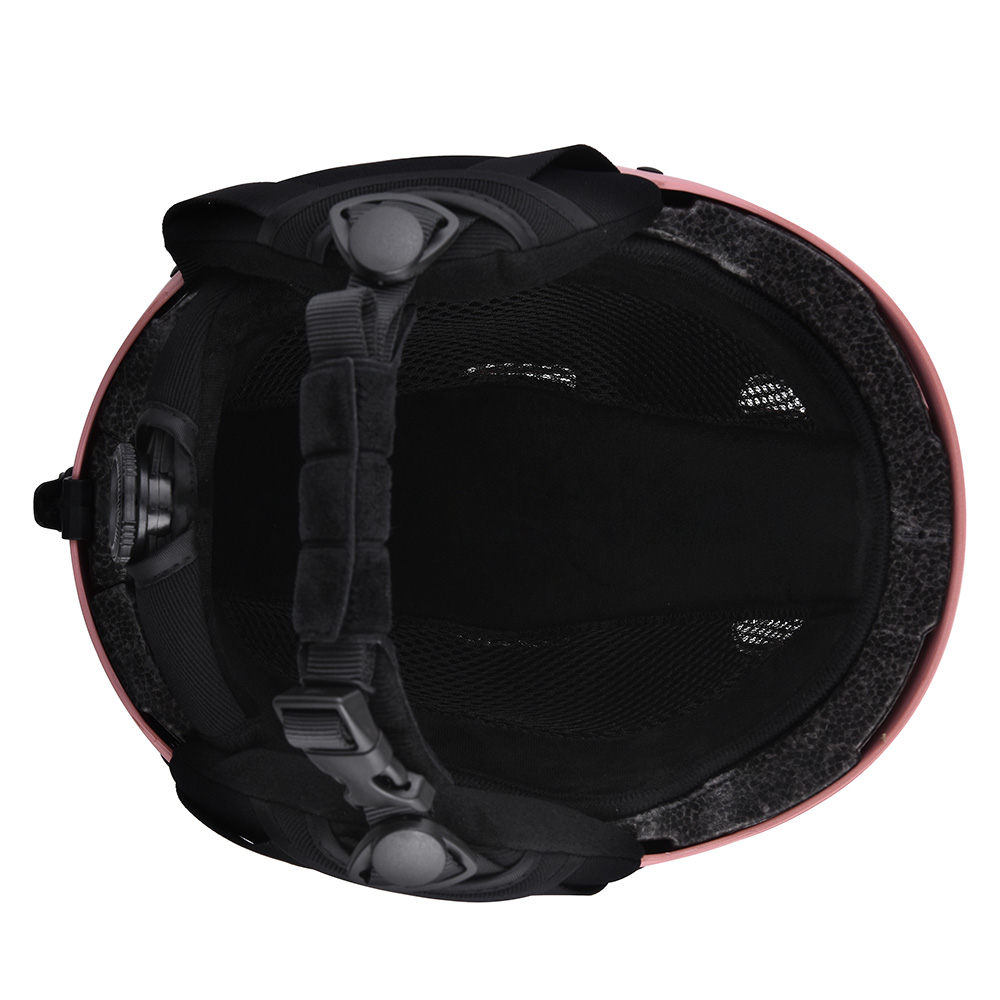 Casco da neve protettivo colorato personalizzato per casco da sci e snowboard per adulti Rosa
