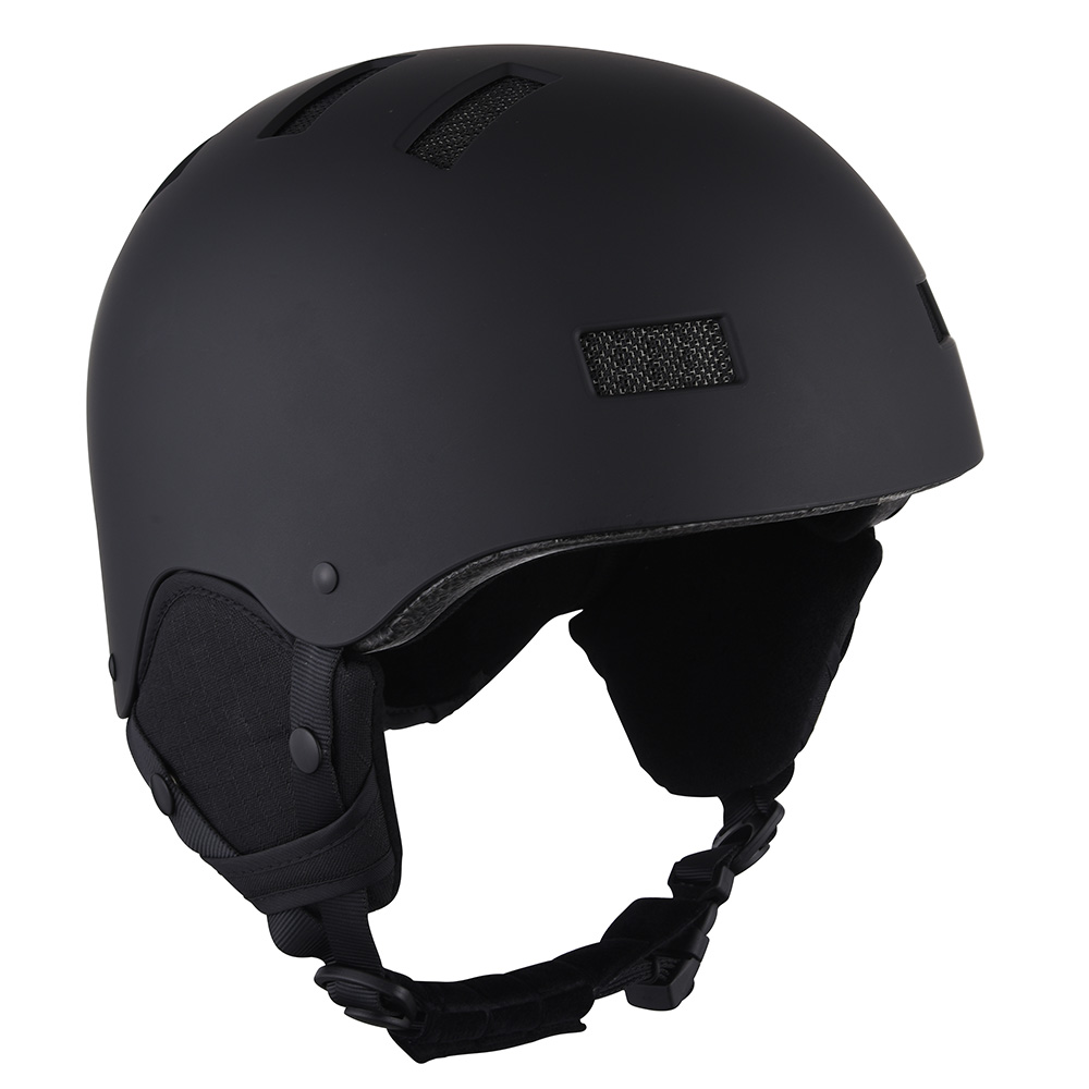 Sci invernale professionale all'aperto Snowboard rimovibile Casco da sci da neve con certificazione CE ASTM Sicurezza per uomo, donna, gioventù Caschi da sci neri