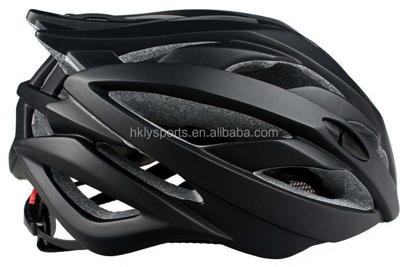 Shengtao Prezzo di fabbrica ST938B In-mold Fibra di carbonio 1 strato PC + Casco sportivo da bicicletta sportivo EPS nero con fibbia ITW