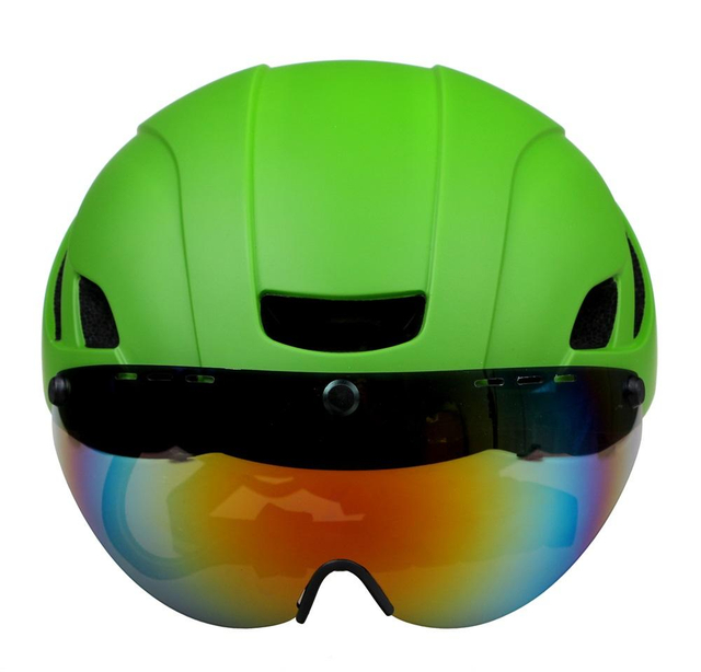Casco da bici con occhiali magnetici rimovibili Visiera Casco da mountain bike Casco da ciclismo per adulti per uomo Donna Gioventù