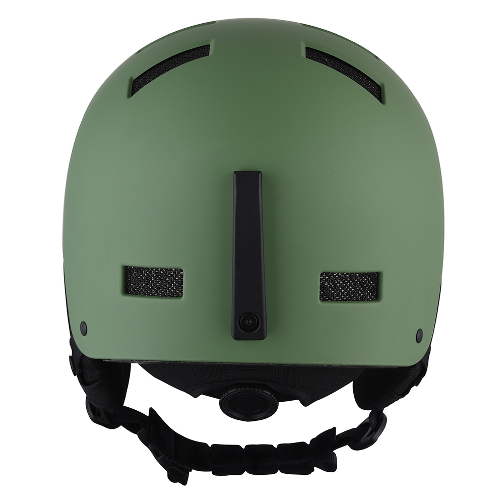 Casco da sci da neve rimovibile per sci invernale professionale all'aperto con certificazione CE ASTM di sicurezza per uomini, donne e giovani Caschi da sci verdi
