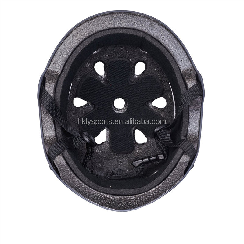 Caschi da pattinaggio per bicicletta protettivi personalizzati in ABS nero opaco approvati CE CPSC